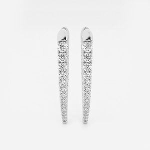 ต่างหูห่วงเพชรทรงกลม 3 กะรัต เพชรเพาะเลี้ยงในห้องปฏิบัติการ ระดับคุณภาพสูง ดีไซน์หรูหรา ประกายระยิบระยับ เหมาะสำหรับผู้หญิง เครื่องประดับชั้นดี สไตล์มินิมอล หรูหรา - Product Image 3