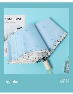 Paraguas Japonés Automático de Tres Pliegues con Diseño Floral para Mujer - Product Image 3