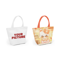 Sac à main en cuir de petite taille tendance, imprimé anime, sac à bandoulière, petit sac carré pour femmes, sac fourre-tout de luxe