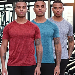 เสื้อกีฬาผู้ชายแบบสวมใส่สบาย ผลิตในจีน ผ้าถักเนื้อแน่น ผสมคอตตอน 95% สแปนเด็กซ์ 5% ทรงปกติ เหมาะสำหรับออกกำลังกาย - Product Image 2