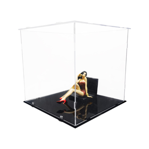 Acrylic <strong>Display</strong> Case for Collectibles Action Figures &amp; Model Cars-10x10x10inch Clear <strong>Box</strong> with Anti-Dust Protection Home Storage - Product Image 4