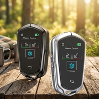 Clé de voiture intelligente universelle avec écran LCD et télécommande, confortable et modifiée pour Cadillac