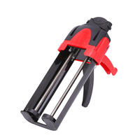 Pistolet à mastic manuel industriel robuste à double barillet, en plastique ABS et construction métallique, pour joints de carrelage de bâtiment