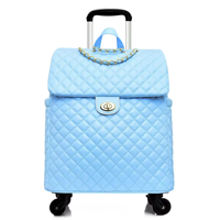 Valise à roulettes personnalisée en cuir PU souple de 20 pouces, design tendance, essentielle pour les voyages