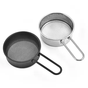 Manufacturer Direct Baking & pastry Tools Stainless Steel Hand-held Mesh Strainers Mini Flour Sifter With Insulated Handle