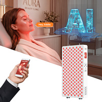 IDEATHERAPY Lampe de luminothérapie verticale haut de gamme à commande vocale, 8 spectres de longueurs d'onde, pour usage domestique et commercial, certifiée UL