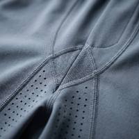 Shorts d'entraînement Givfree Titan-Stretch Pro pour hommes, élastiques, unis, avec entrejambe en losange, découpés au laser, respirants, en maille technique, avec coutures plates
