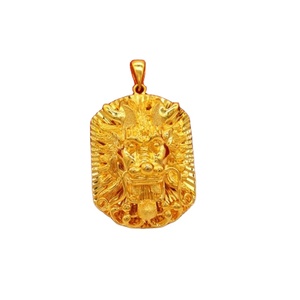 Liontin Emas Lapis Emas Guanyin Guan Gong Pixiu Ganda <span class=keywords><strong>Vietnam</strong></span> untuk Pria - Product Image 2