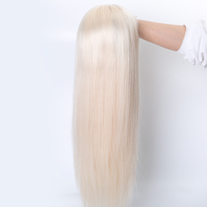 Perruque européenne Remy HD transparente, style audacieux Icy Girl, blond <span class=keywords><strong>glace</strong></span>, raide soyeuse, nœuds simples, respirante pour l'été - Product Image 3