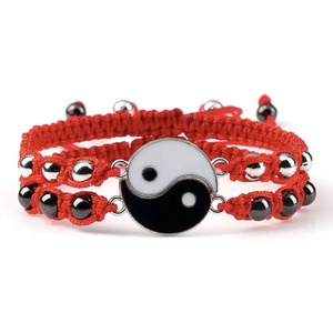 Nouveau Bracelet Ethnique Magnétique en Alliage Électroplaqué, Motif <span class=keywords><strong>Dragon</strong></span> Tai Chi Yin Yang, Tendance, pour Hommes, Femmes et Couples, Vente Chaude Transfrontalière - Product Image 3