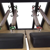 Silla de Pilates Profesional Combo - Silla Wunda de Doble Pedal con Resortes Codificados por Colores para Estudio y Entrenamiento de Rehabilitación Postparto