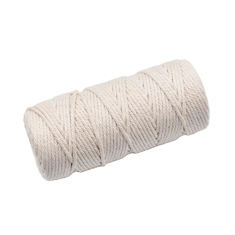 Corda torcida de algodão macrame 2mm 3mm, corda twine