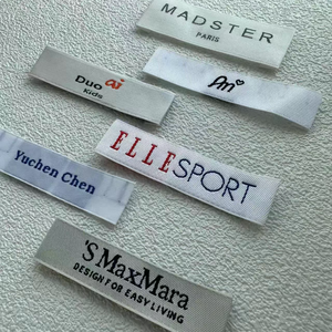 Großhandel hochwertige Kleidungs stück Stoff Etikett benutzer definierte personal isierte gewebte Etiketten nähen in Kleidung gewebte Tags - Product Image 2