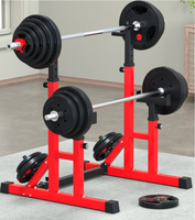 Rack de squat pliable en métal avec barre de traction et rangement pour poids, en stock en Chine, pour salle de sport à domicile