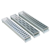 Canal de Drainage de l'eau en PVC pour l'extérieur, canal en forme de U avec couvercle en plastique