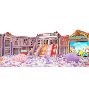 Çocuklar için kapalı oyun alanı içinde 289 Sqm 3.2 m yükseklik çocuk pembe şeker tema ticari - Product Image 3