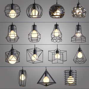 Modern Industrial Stainless Steel Pendant <b>Lights</b> Gold Wire <b>Cage</b> E26 Bulb Base 3500K Warm White LED 5-Year Warranty Adjustable - Product Image 2