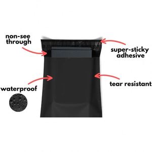 Negro Mate Personalizado para Bolsas para Empaque de Ropa - Resistente a Pinchazos, Protector, Desechable - Product Image 4
