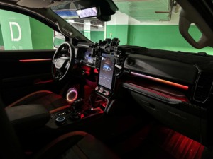 ไฟตกแต่ง<span class=keywords><strong>ภายใน</strong></span>รถยนต์ SJC 64 สี สำหรับ <span class=keywords><strong>Ford</strong></span> Ranger ปี 2023-2025 ชุดไฟ LED ไดนามิก Symphony พร้อมไฟขอบลำโพง <span class=keywords><strong>Everest</strong></span> - Product Image 5