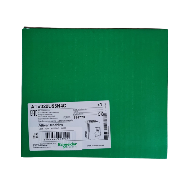 Original New Schneider Variable Speed Drive Altivar Machine ATV320 5.5 KW, 380...500 V 3 Phases Compact  ATV320U55N4C