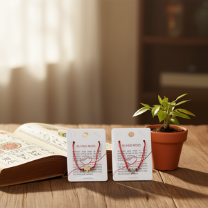 Pulsera de acero inoxidable con estrella de cinco puntas, amuleto de la suerte con hilo rojo para mujeres y hombres, regalo de joyería de moda. - Product Image 3