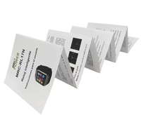 Catalogue de luxe A4 personnalisé Brochures à trois volets Impression CMJN Papier carton duplex bon marché pour l'obtention du diplôme Flyers médicaux d'affaires