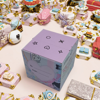Petite boîte-cadeau en carton avec logo personnalisé Nouveau design avec emballage de jouets mystérieux à l'aveugle Matériaux recyclés