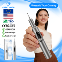 CURVY MOON - Removedor de Sarro Dental Eléctrico Portátil para Uso Doméstico, Blanqueador Dental, Eliminador de Placa y Cálculos Dentales
