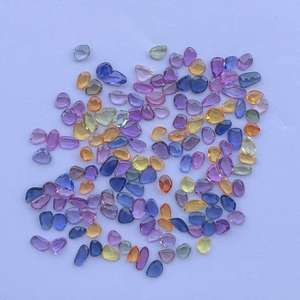 Creador de Joyas: Piedra de Zafiro Natural Multicolor, Corte Rosa, Cabujón en Rodaja, Tratado Térmicamente, Tamaño Libre, Certificado IGI, Joyería Talpe - Product Image 1