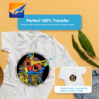 Film Transfer PET DTF FCOLOR 30CM Gulungan Satu Sisi 100M Film Cetak Transfer Panas Langsung ke Film untuk XP600 I3200 DTF