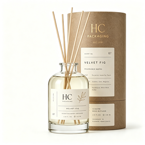 Luxury Eco-friendly Kraft Paper Cylinder <b>Round</b> Tube <b>Box</b> for Reed Diffuser Essential Oil Fragrance Packaging Custom Logo - Product Image 5