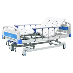 Muebles de Hospital de acero inoxidable, cama médica Manual de una función ajustable, Económica