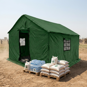 Tente de secours en cas de catastrophe, fabrication directe d'usine, structure en acier robuste, imperméable, abri d'urgence pour l'Afrique et le Moyen-Orient - Product Image 2