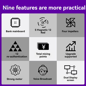 <span class=keywords><strong>Caisse</strong></span> <span class=keywords><strong>enregistreuse</strong></span> commerciale portable nouvelle génération B, machine de comptage intelligente avec recharge et détecteur de billets - Product Image 4