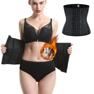 Corsetto Modellante da <span class=keywords><strong>Donna</strong></span> Taglie Forti, Traspirante, con Struttura in Lattice e Ferretto, con Bottoni, Effetto Snellente per la Vita - Vendita Calda - Product Image 6