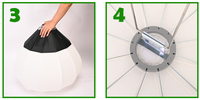 Portable Bowens Mount Photo Studio pour Softbox Accessoires Installation Rapide Lanterne Vidéo Lumière Boule Diffuseur