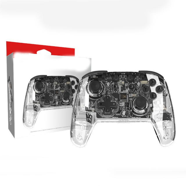 Clear Wireless Controller Gamepad for Nintendo Switch/Oled/Lite/Pro Joysticks Transparent Controllers Joypad Gamepad