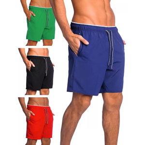 Shorts de sport décontractés pour hommes, nouvelle collection, couleur unie, éco-responsables, taille élastique avec cordon de serrage, prix compétitif, service OEM, en poly. - Product Image 6