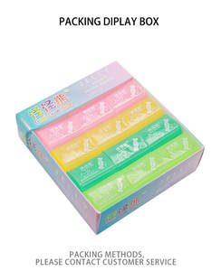 Klassisches Design Transparenter Gelee Radiergummi für Kinder Fluor zierende Farben Schul briefpapier Fabrik Direkt versorgung - Product Image 2