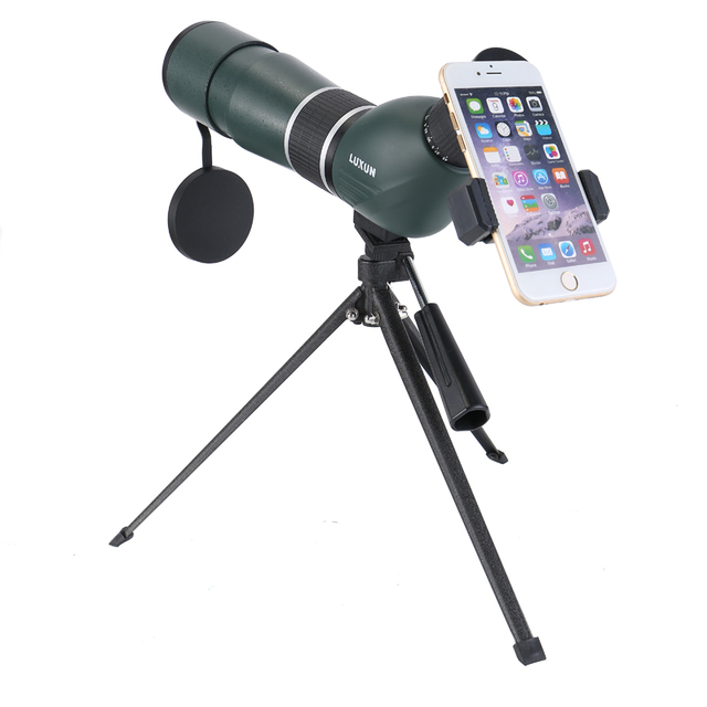 15-45x60 Monocular Binoculars Night Vision Waterproof HD Zoom Spotting Scope Telescope + Tripod&Clip for iPhone XS for Android