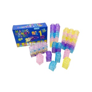 Blocs de puzzle éducatifs transparents et compressibles Jelly Sensory pour enfants, 40 pièces, jouets créatifs pour soulager le stress - Product Image 1
