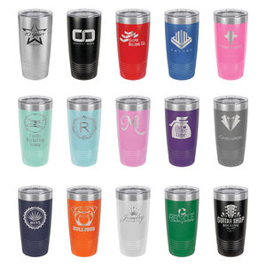 Faux Leather Grip 20oz Caneca Tumbler Isolada a Vácuo, Peixe Baixo, Gravura Personalizada Tumblers A Vácuo - Product Image 5