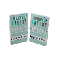 Test rapide multipanneau urinaire CLIA Waived pour AMP/COC/THC/MOP/BZO/MET – Carte de test multipanneau