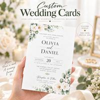 Cartes de vœux de Noël personnalisées en papier d'art avec dorure à chaud et découpe, cartes événementielles de fêtes, vente en gros, fabricant OEM ODM