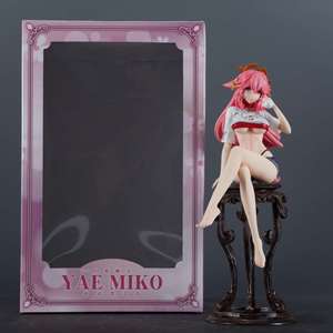 Vente en gros 24M Genshin Impact Yae Miko <span class=keywords><strong>Sexy</strong></span> Girl Figurine de collection de dessin animé japonais, Figurine de jouet <span class=keywords><strong>DBZ</strong></span>, Figurine en PVC d'anime - Product Image 5