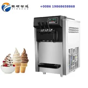 top quality ice cream soft cheap price 3 favors homemade commercial restaurant serve ice cream machine