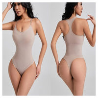 Body Moldeador Sin Costuras para Mujer, Control de Abdomen, Moldeador de Cuerpo Adelgazante con Levantamiento de Glúteos, Ligero, Transpirable, Ajuste Delgado
