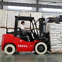 Forklift Listrik Murni 3 Ton Energi Baru 3,5 Ton Forklift Listrik Truk Angkat Hidrolik Listrik Kecil Pabrik Sumber