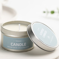 Récipient/pot/boîte à bougies vides en métal sans couture 2oz 4oz 6oz 8oz vide rond or rose mat blanc noir Vente en gros