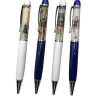 Fournitures scolaires : Stylos à encre 3D fantaisie, impression métallique personnalisée, motifs colorés de dessins animés, anime, hommes et femmes nus, femmes sexy, stylos flottants
